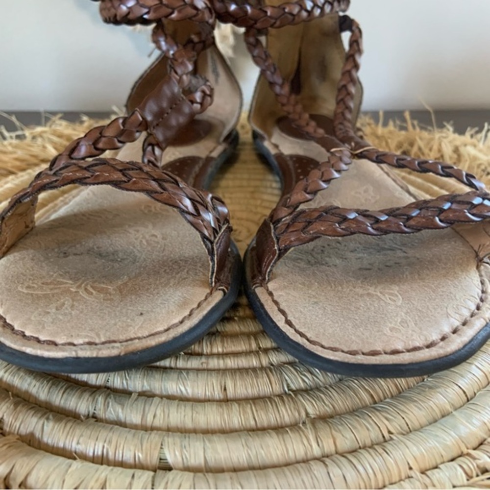 B.O.C. Women’s Macedonia Brown Leather Gladiator Sandals Size 8 - Picture 14 of 16